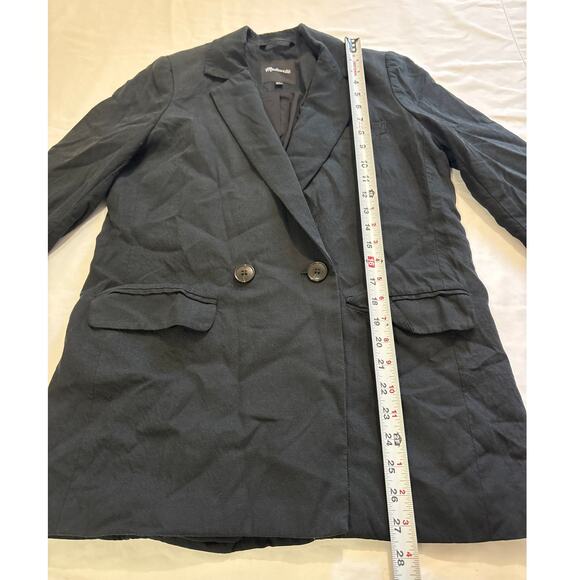 Madewell XS Drapeweave Caldwell Double-Breasted Blazer Academia Contemporary - Picture 11 of 12
